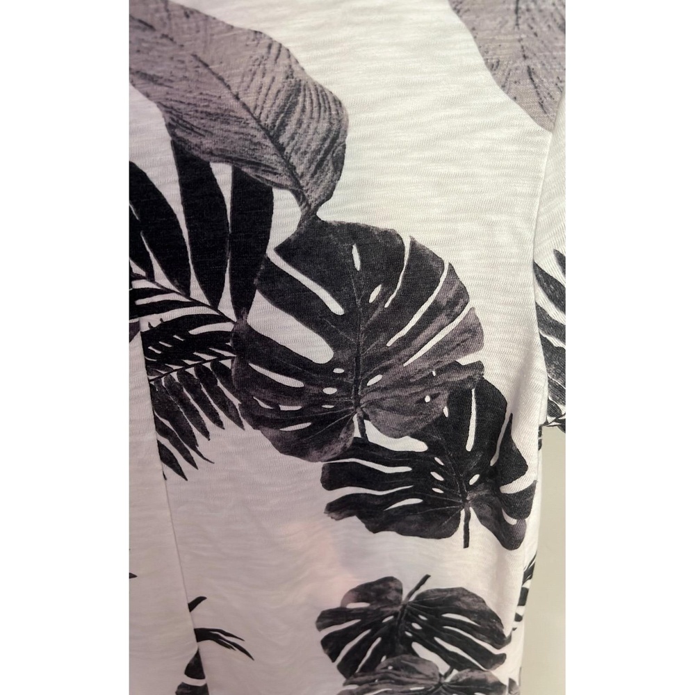 Old Navy Black and white palm pattern cotton dress Size Medium - Picture 2 of 4